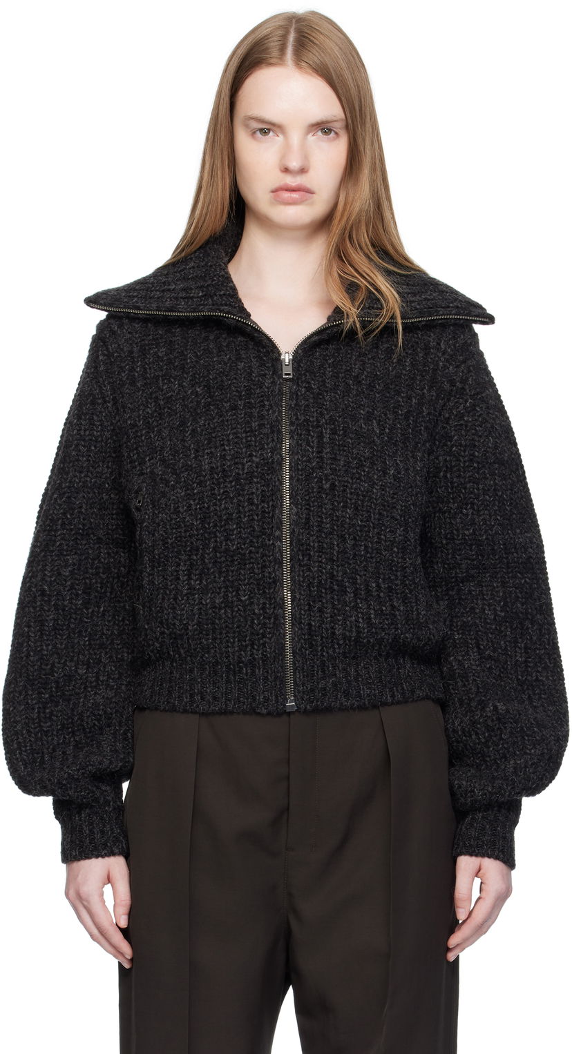 Sveter LEMAIRE LEMAIRE Zipped Knit Cardigan Šedá | OW1186 LK1029