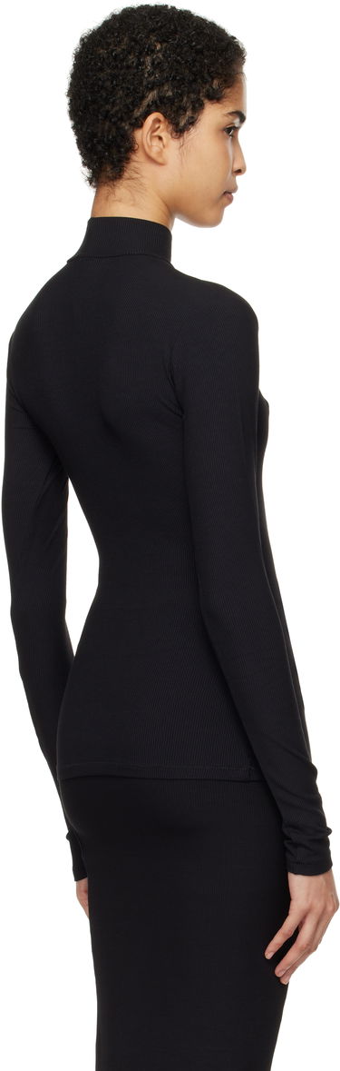 Sveter SKIMS SKIMS Soft Lounge Mock Neck Long Sleeve Top Čierna | LS-LST-6329W, 2