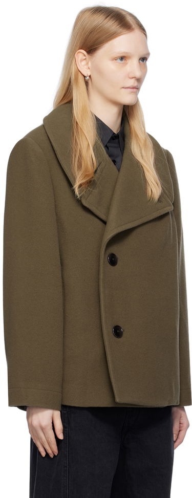 Kabáty LEMAIRE Lemaire Boxy Jacket Zelené | CO1033 LF1164, 1