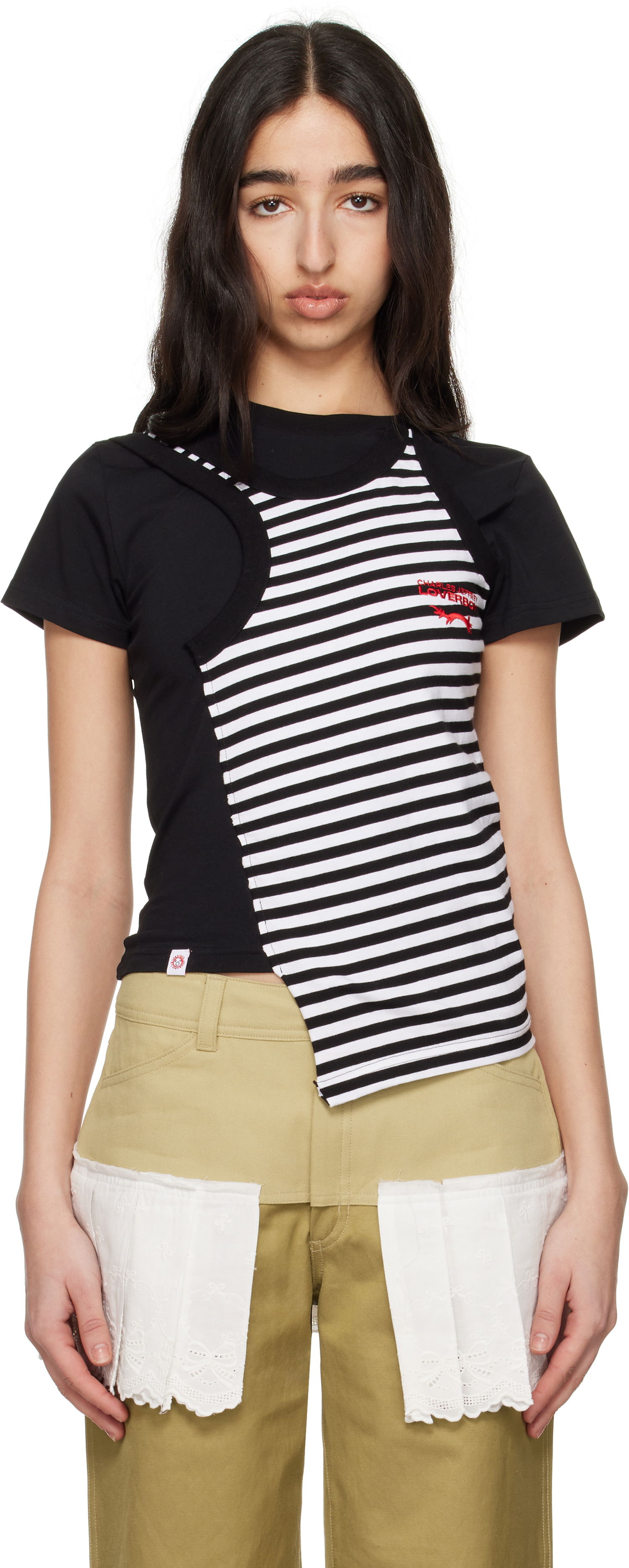 Tričko Charles Jeffrey Loverboy Charles Jeffrey LOVERBOY Baby Muscle T-Shirt Čierna | 54100201, 0