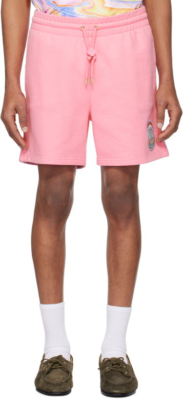 Šortky Casablanca Casablanca Casa Way Skate Sweatshorts Ružová | MS25-JTR-003-01, 0