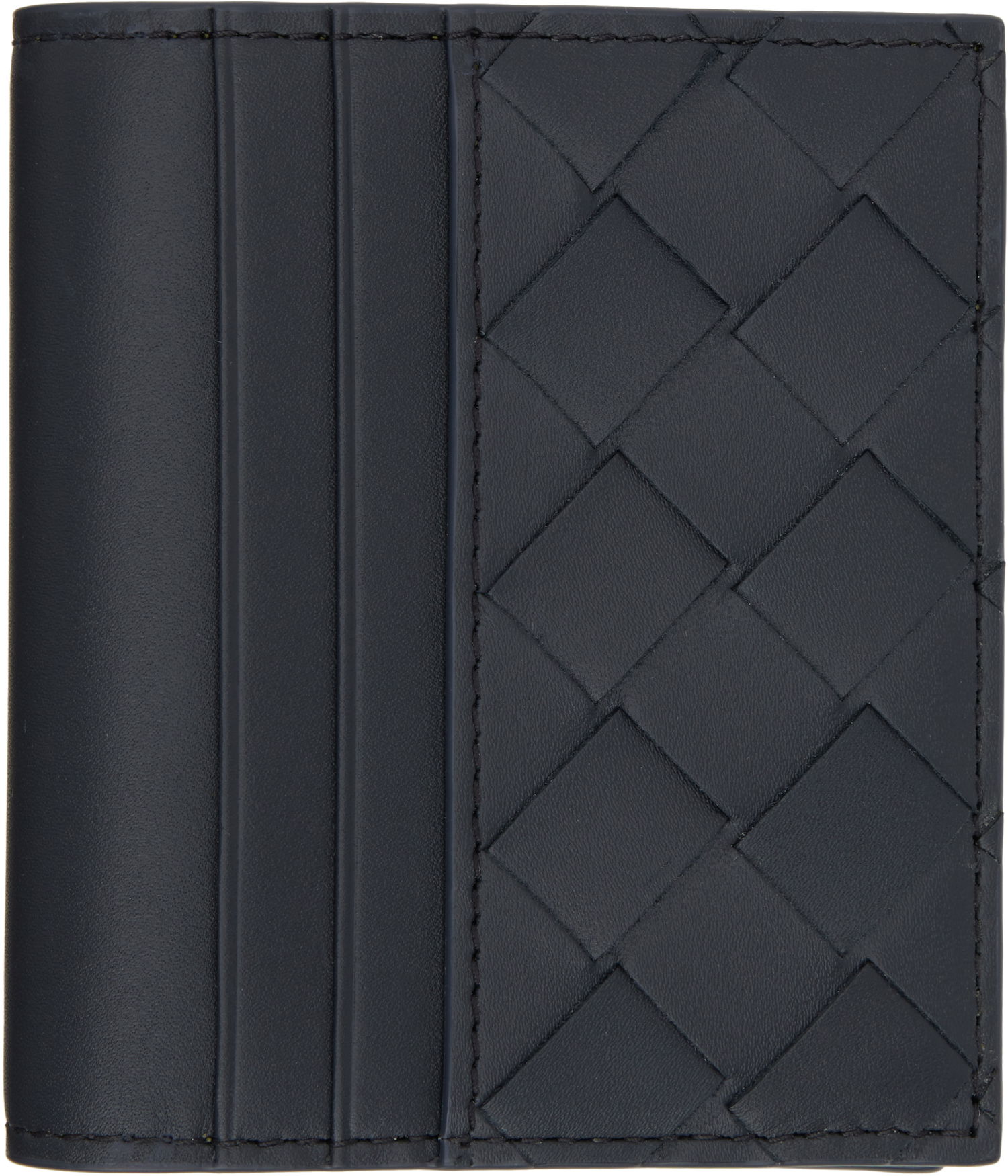 Peňaženka Bottega Veneta Intrecciato Leather Bill Card Holder Čierna | 793863 VCPQ5 4225, 0