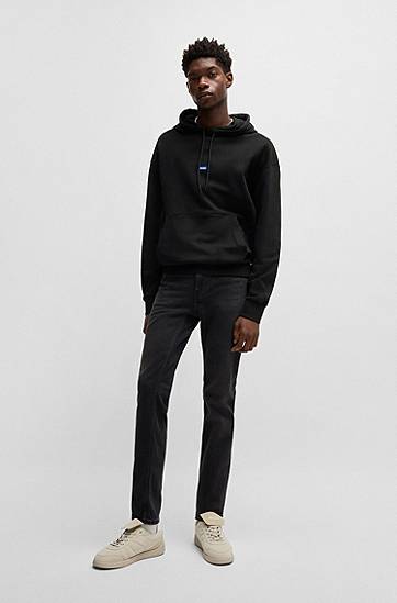 Mikina BOSS HUGO Cotton-Terry Hoodie Čierna | 50522374, 1