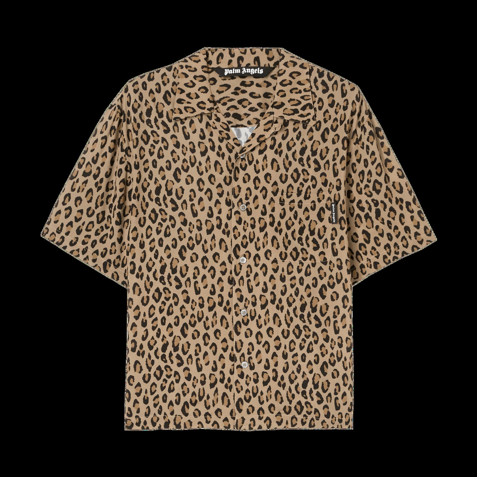 Leopard Print Bowling Shirt