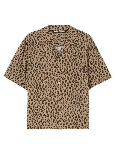 Leopard Print Bowling Shirt