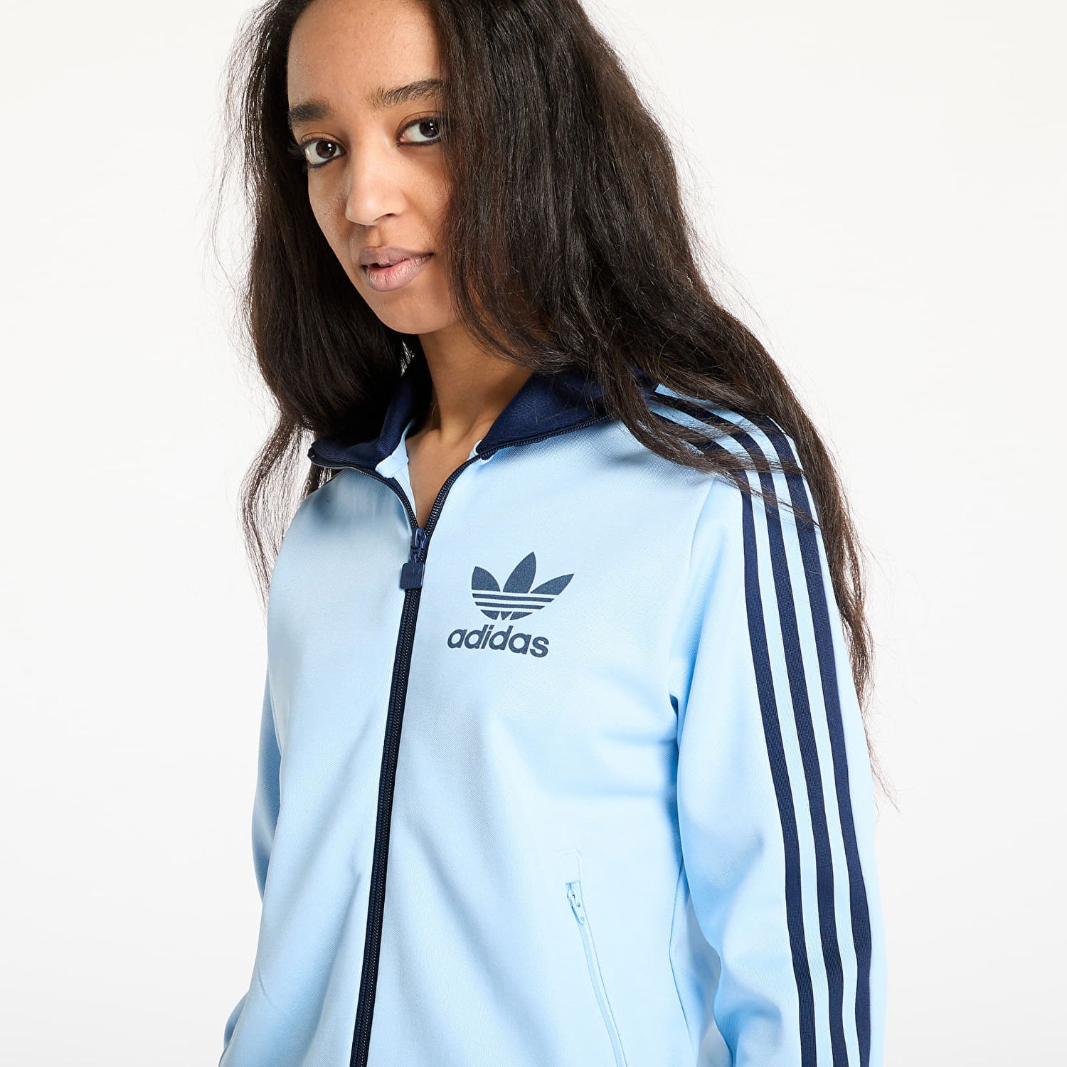 Vetrovka adidas Originals Adicolor Beckenbauer Track Top Modrá | JC5805, 1