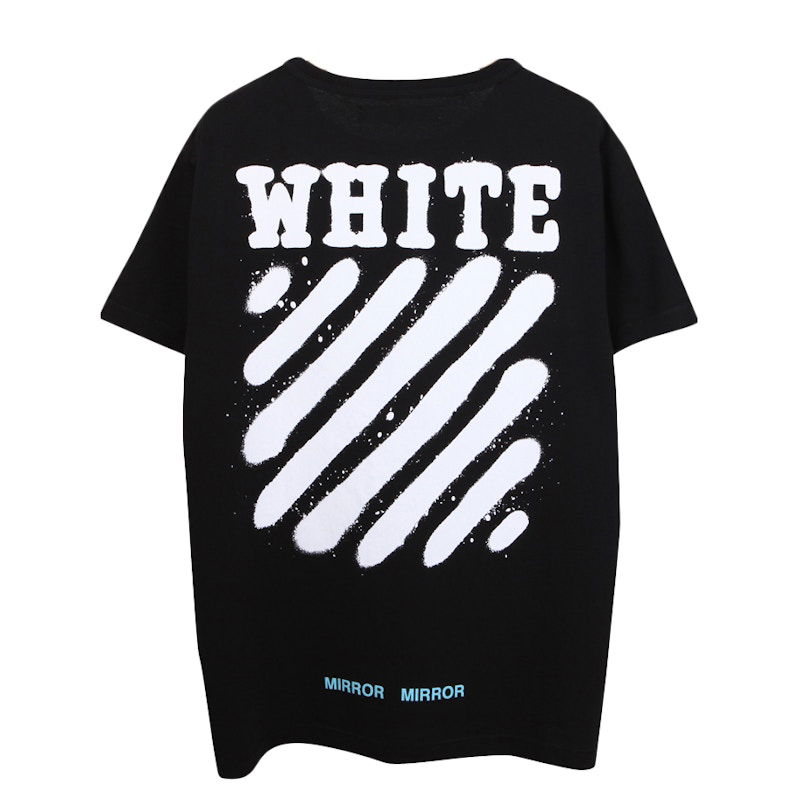 Tričko Off-White Diag Spray T-Shirt Print Short sleeve Čierna | OMAA002G20JER0111001, 0