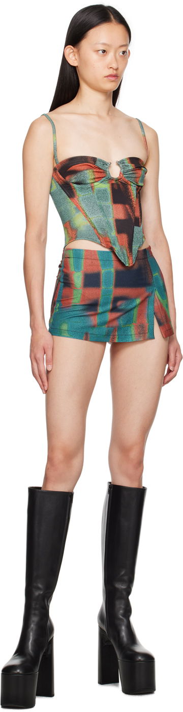 Sukňa Miaou Miaou Deia Printed Corset Top Rôznofarebný | 7069VC2RST, 3