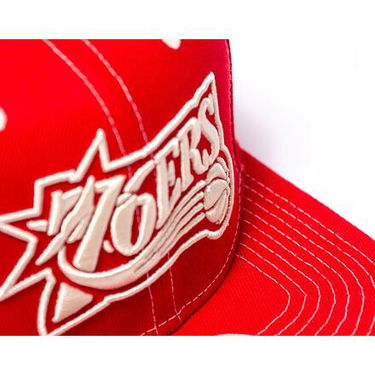 Šiltovka Mitchell & Ness Contrast Natural Snapback Hwc Philadelphia 76Ers Red Červená | HHSS6725-P76YYPPPRED1, 4