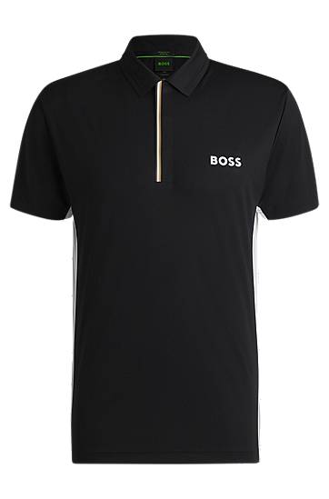 Polo tričko BOSS Paddy Active Polo Shirt with UV Protection Čierna | 50538123, 0