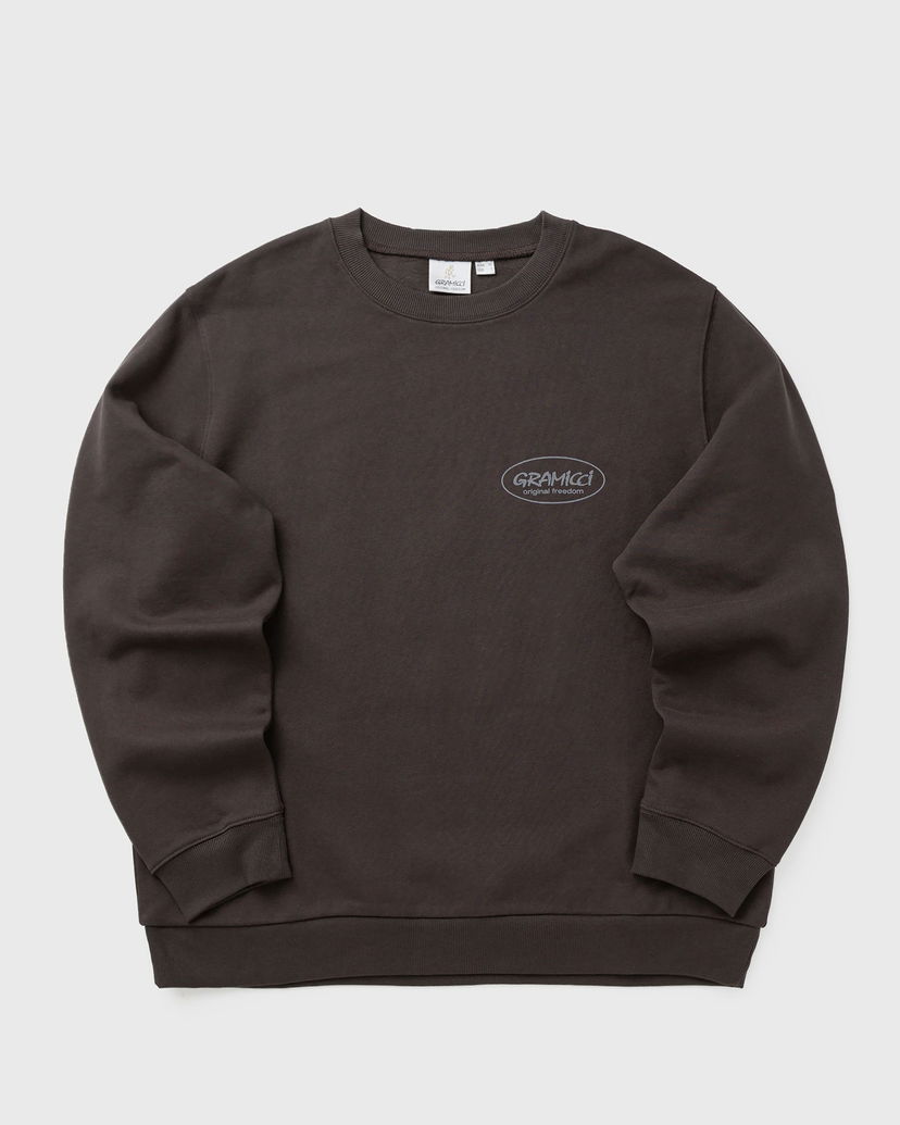Mikina GRAMICCI Original Freedom Crewneck Sweatshirt Hnedá | G5FU-J093-DEEP-BROWN