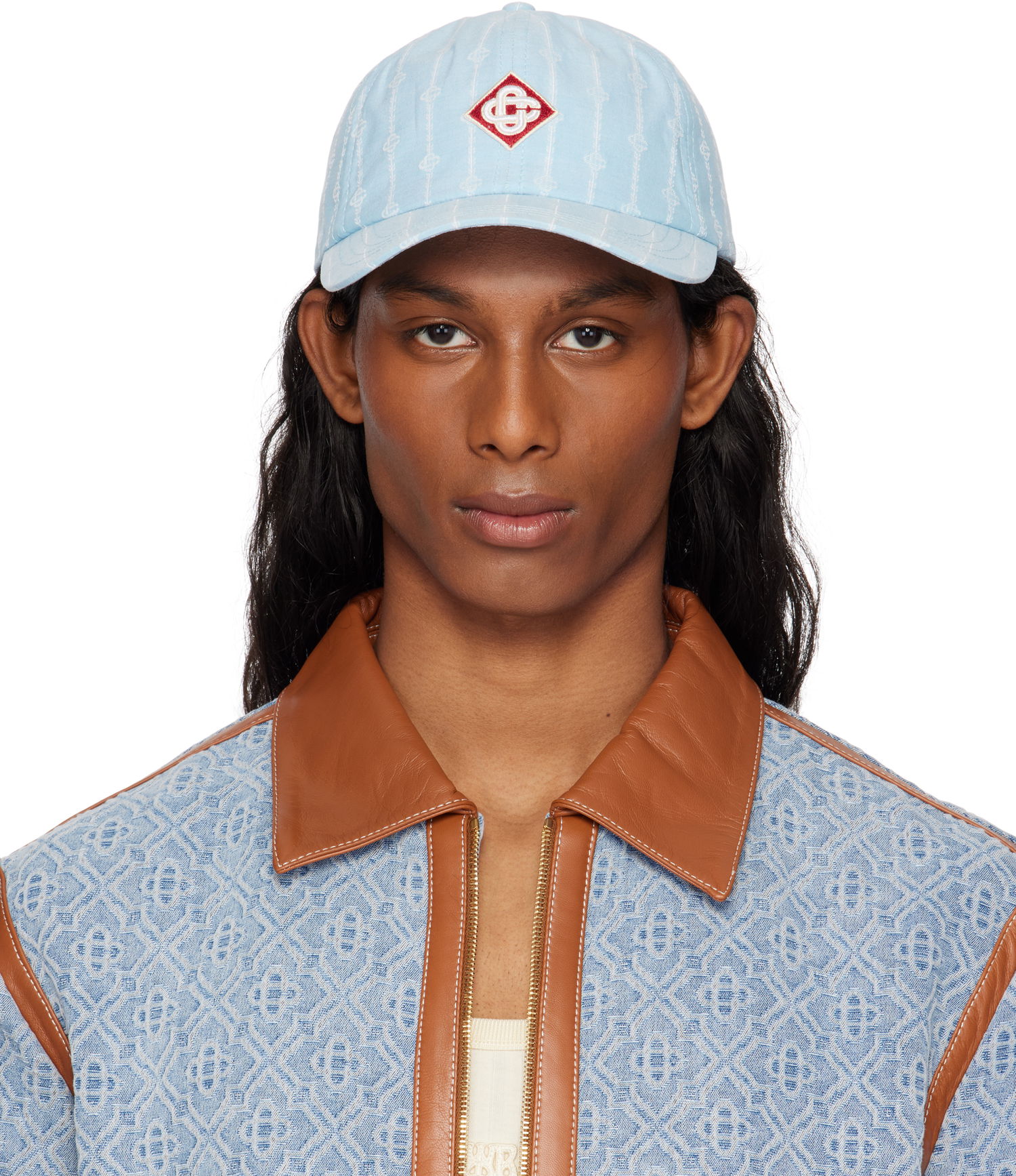 Šiltovka Casablanca Casablanca Laurel Stripe Logo Patch Cap Modrá | AS25-HAT-002-04, 0