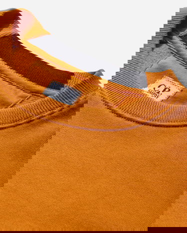 Mikina C.P. Company Diagonal Raised Fleece Crewneck Sweatshirt Oranžová | 19CMSS713A-005086W 434, 3