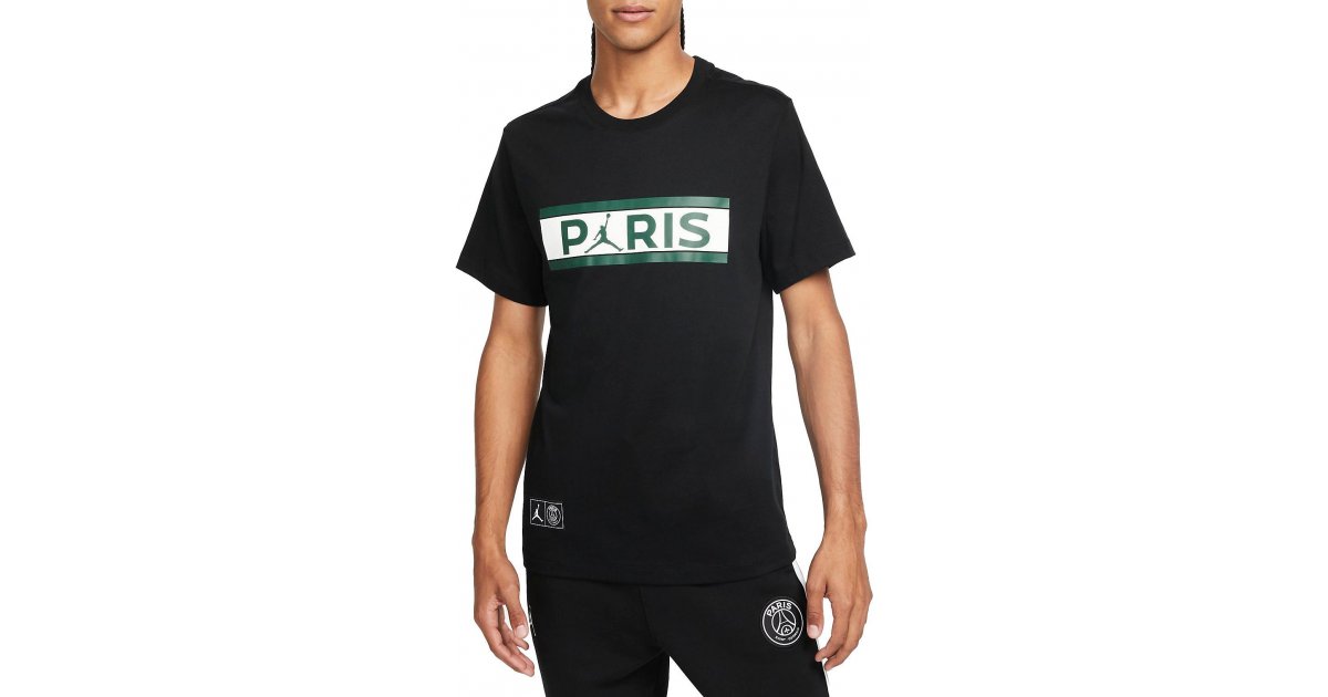 Tričko Jordan Paris Saint-Germain Wordmark Čierna | db6510-010, 1