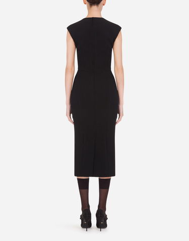 Šaty Dolce & Gabbana Cady Longuette Dress Čierna | F6I8GTFURDVN0000, 2
