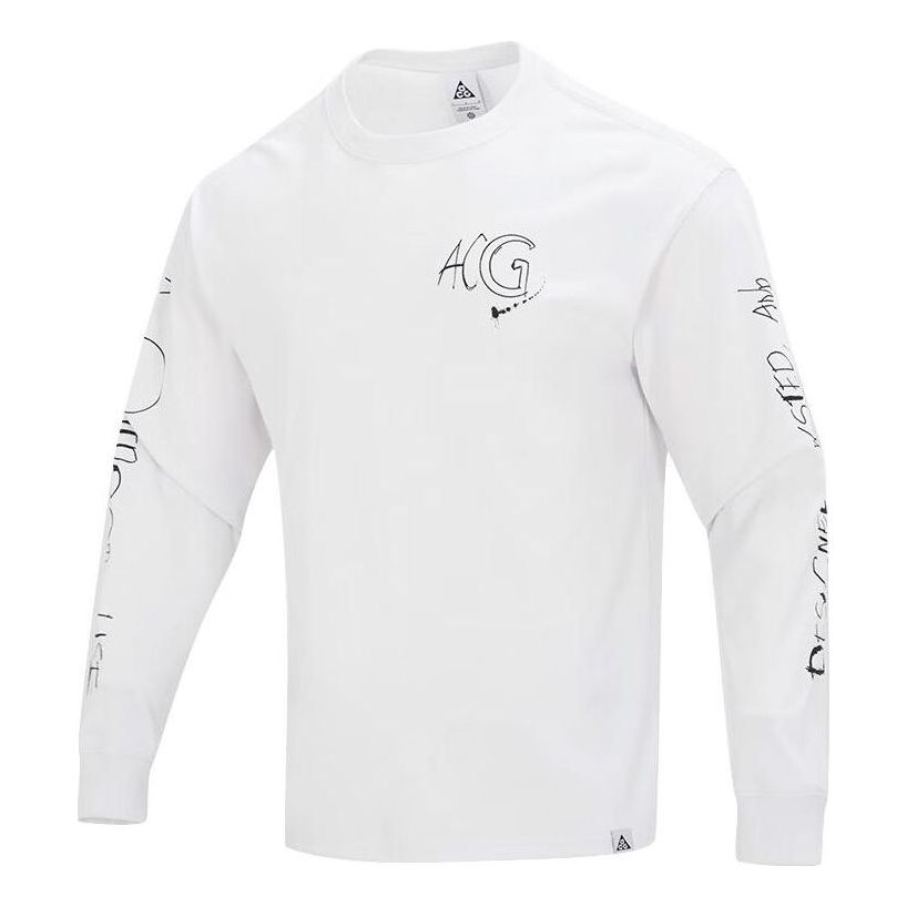 Tričko Nike ACG ACG Logo Long Sleeve T-Shirt Biela | FJ2136-121, 0