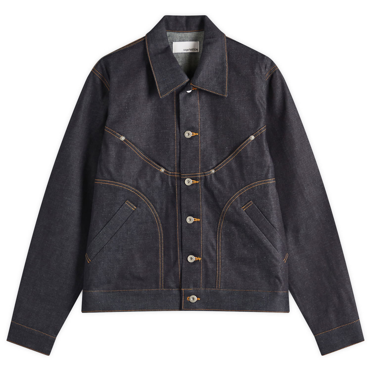 Bunda sage NATION Sage Nation Jiji Denim Jacket Modrá | S084-RWD, 1