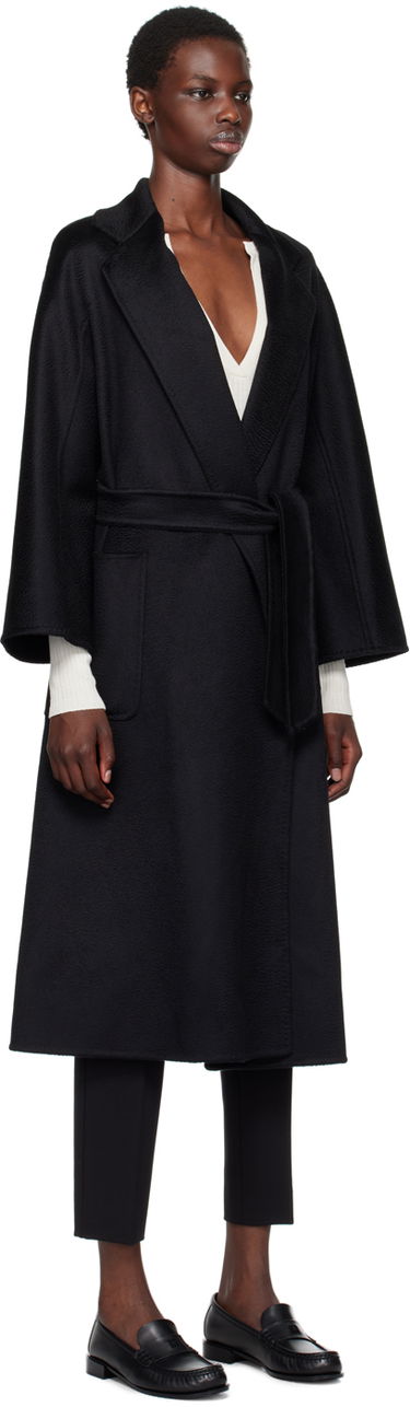 Kabáty Max Mara Ludmilla Icon Wrap Coat Čierna | 2421016051, 1