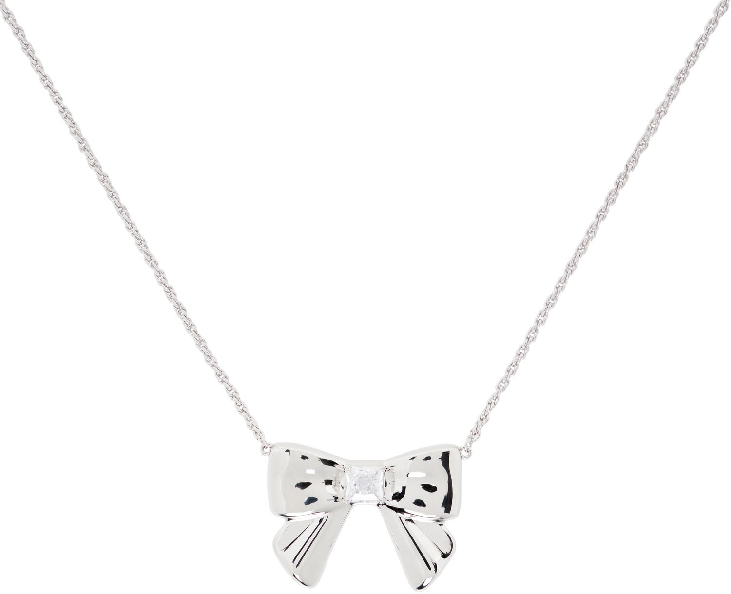 Náhrdelník SHUSHU/TONG YVMIN Edition Double-Sided Ceramics Bowknot Necklace Metalická | 25639LGP00NN, 1