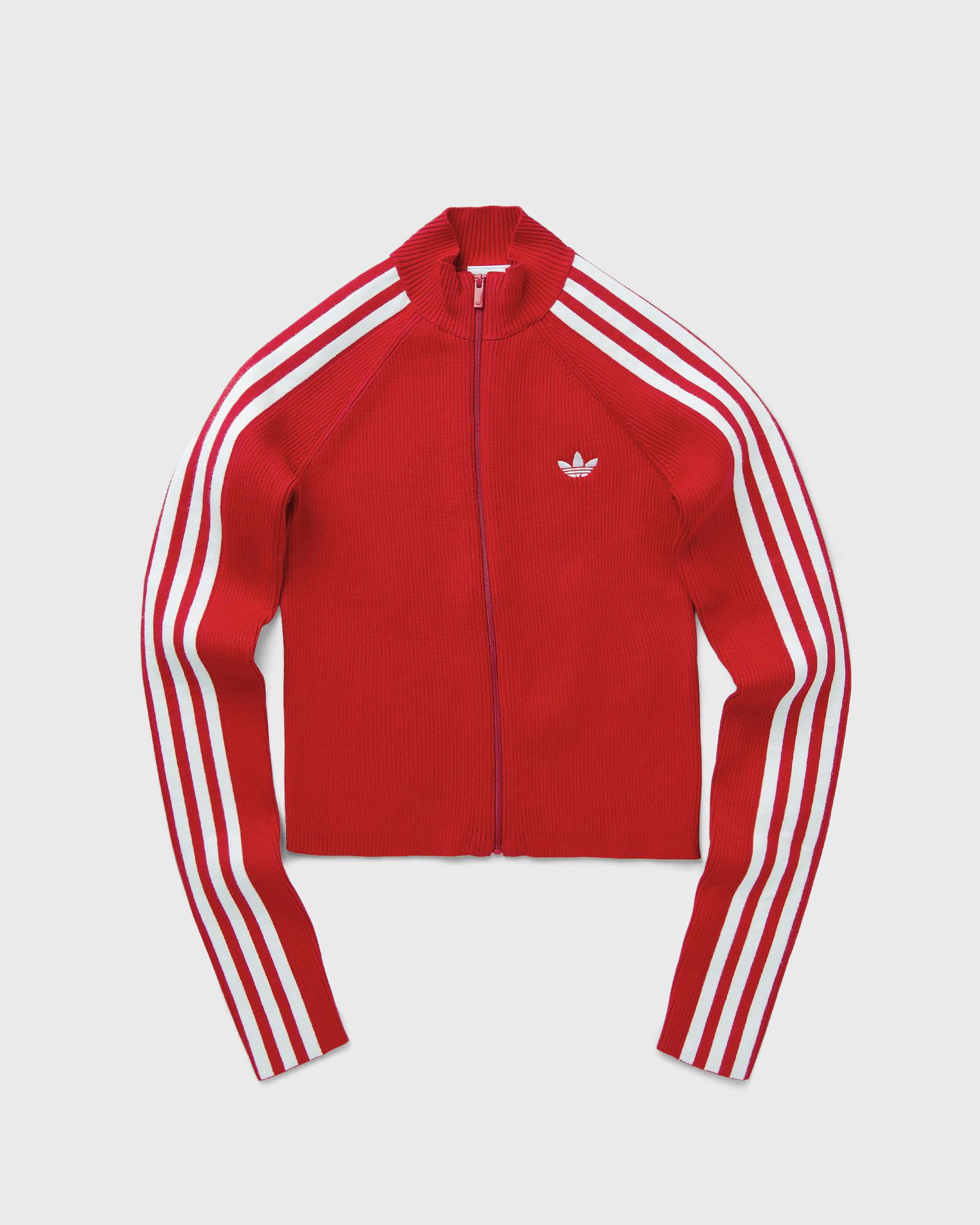 Sveter adidas Performance Adicolor Slim-Fit Knitted Track Top Červená | JY2598, 1