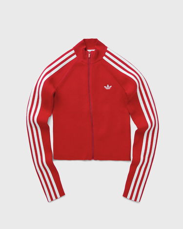 Sveter adidas Performance Adicolor Slim-Fit Knitted Track Top Červená | JY2598, 1