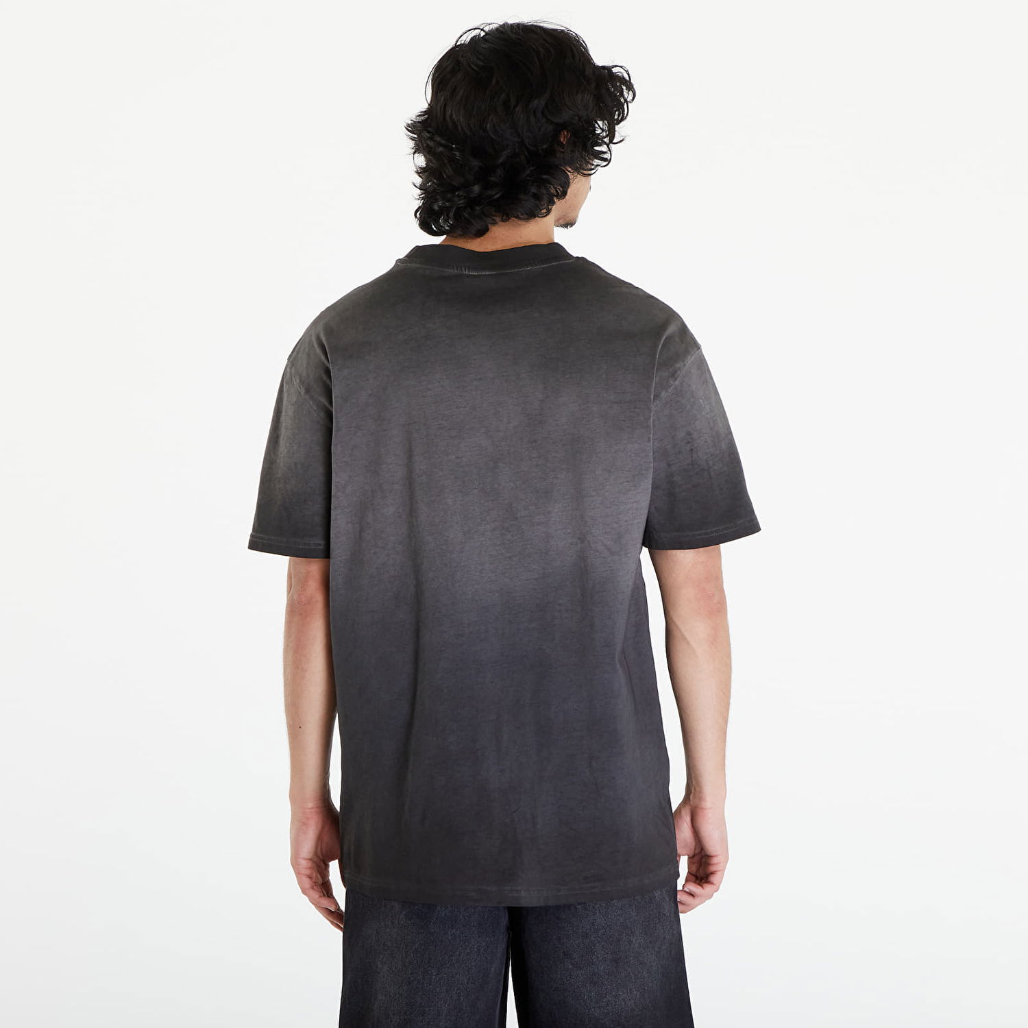Tričko Urban Classics Oversized Sun Bleached Tee Black Čierna | TB6415-00007, 1
