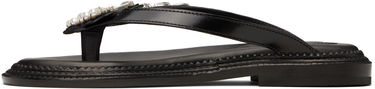 Tenisky a topánky Simone Rocha Simone Rocha Embellished Flower Flip-Flops Čierna | SLD54B 0740, 2