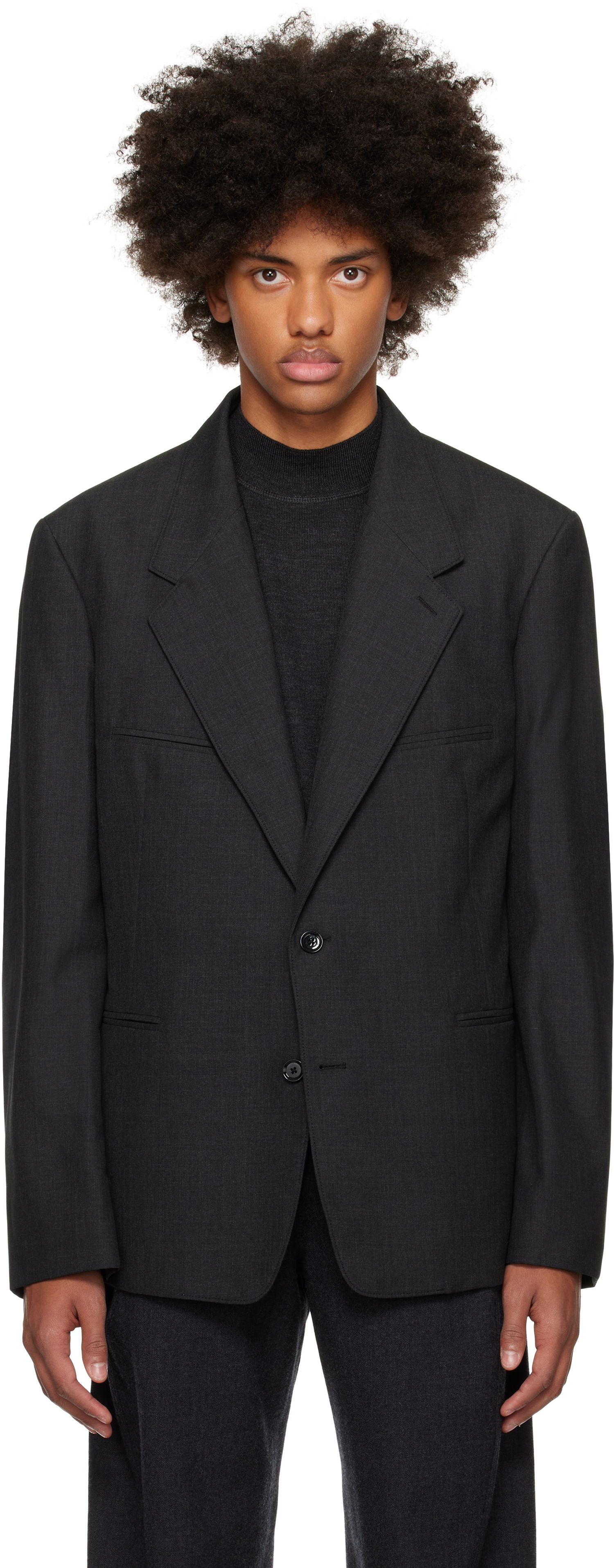 Bunda LEMAIRE LEMAIRE Tailored Single Breasted Blazer Čierna | JA1056 LF414, 0