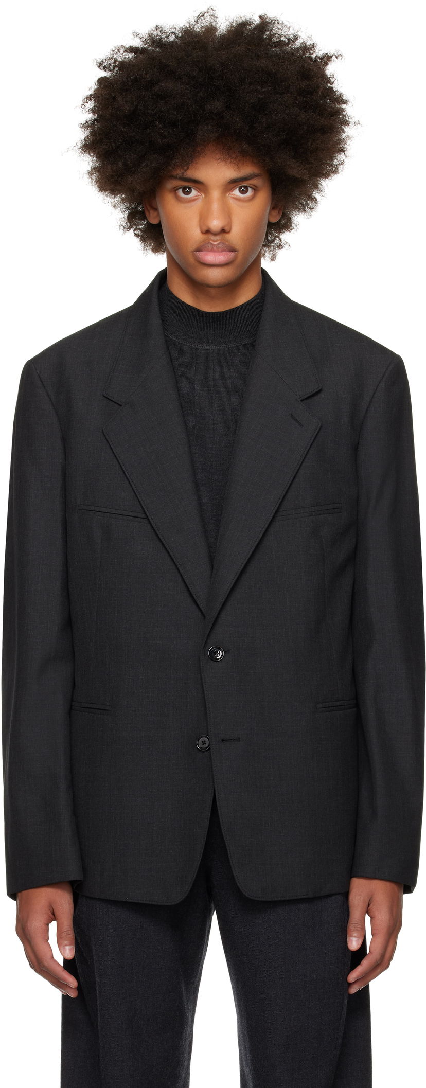 Bunda LEMAIRE LEMAIRE Tailored Single Breasted Blazer Čierna | JA1056 LF414