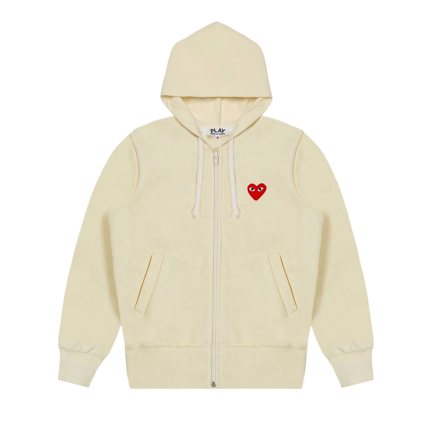 Mikina Comme des Garçons Play Zip Up Hoodie Béžová | AZ T172 051 3, 1
