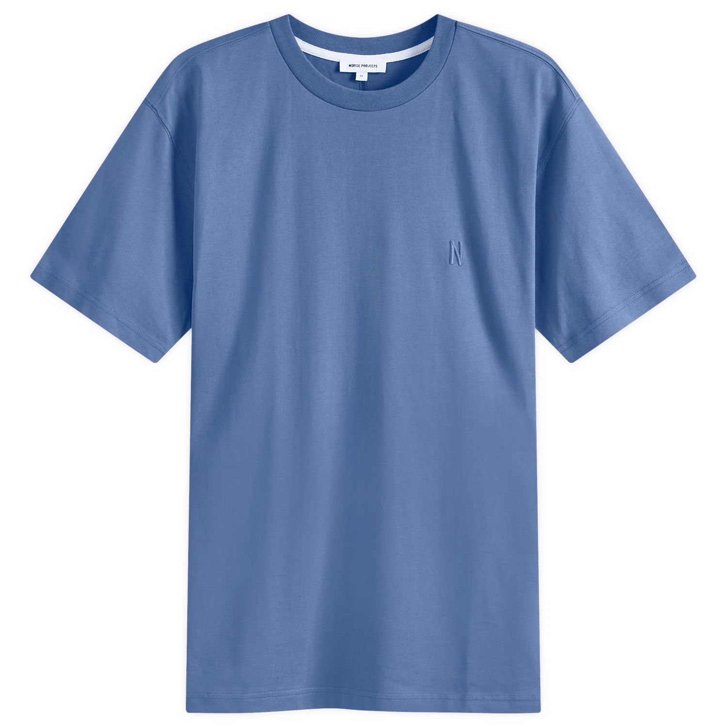 Tričko NORSE PROJECTS Johannes Organic N Modrá | N01-0643-7187, 0