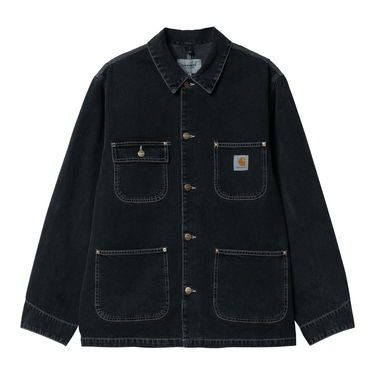 Kabáty Carhartt WIP OG Chore Coat "Black heavy stone wash" Čierna | I031896_89_60, 5