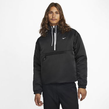 Vetrovka Nike Solo Swoosh Satin Anorak Jacket Čierna | DR0839-010, 3