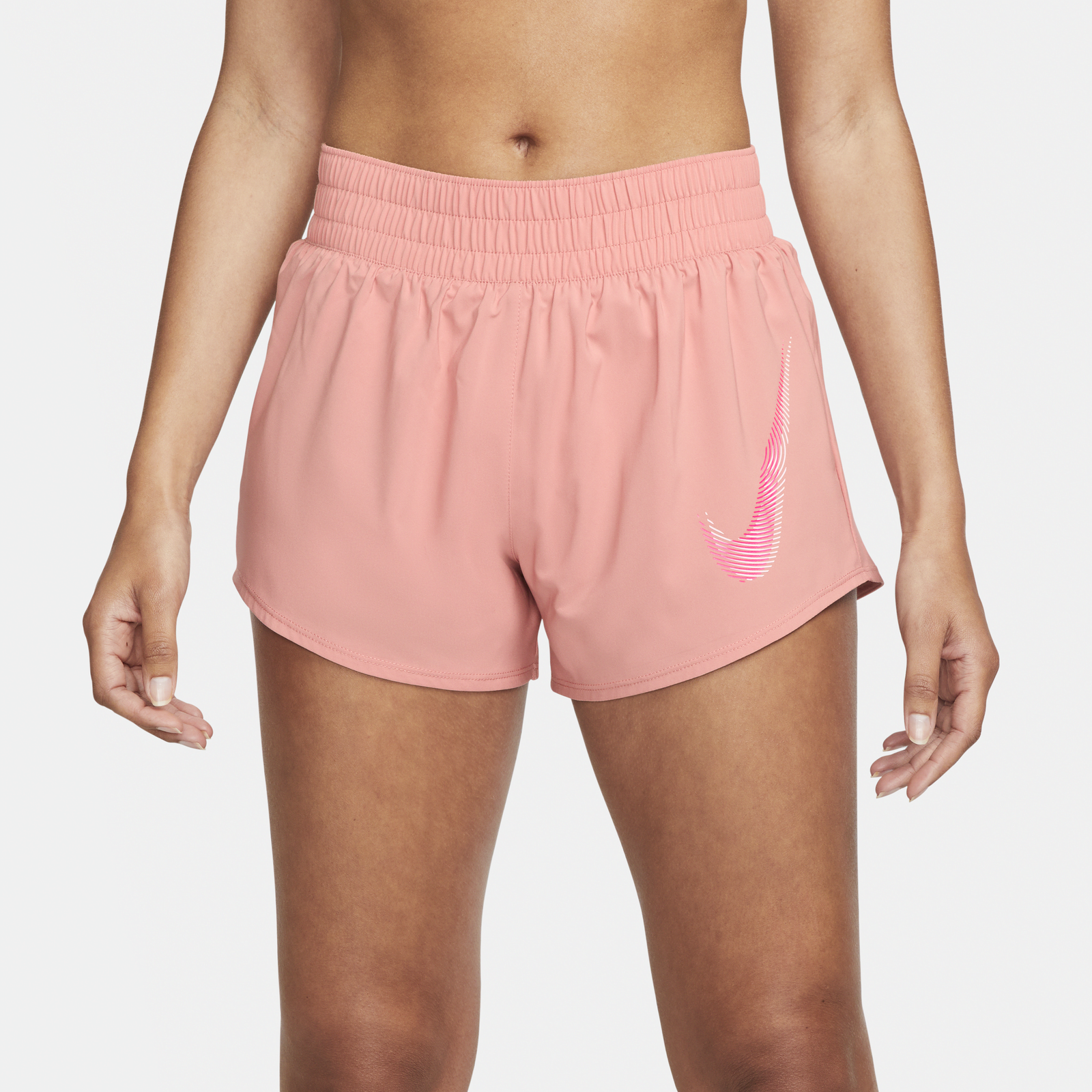 Dri-FIT One Swoosh Mid-Rise Brief-Lined Running Shorts