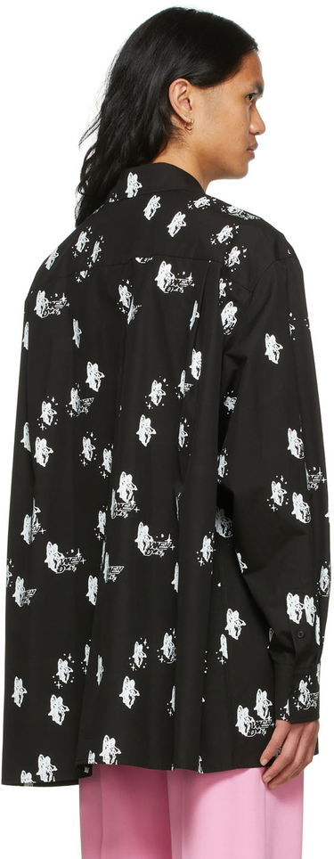 Košeľa We11done Angels Print Shirt Čierna | WD-BL1-22-213-U-BK, 2