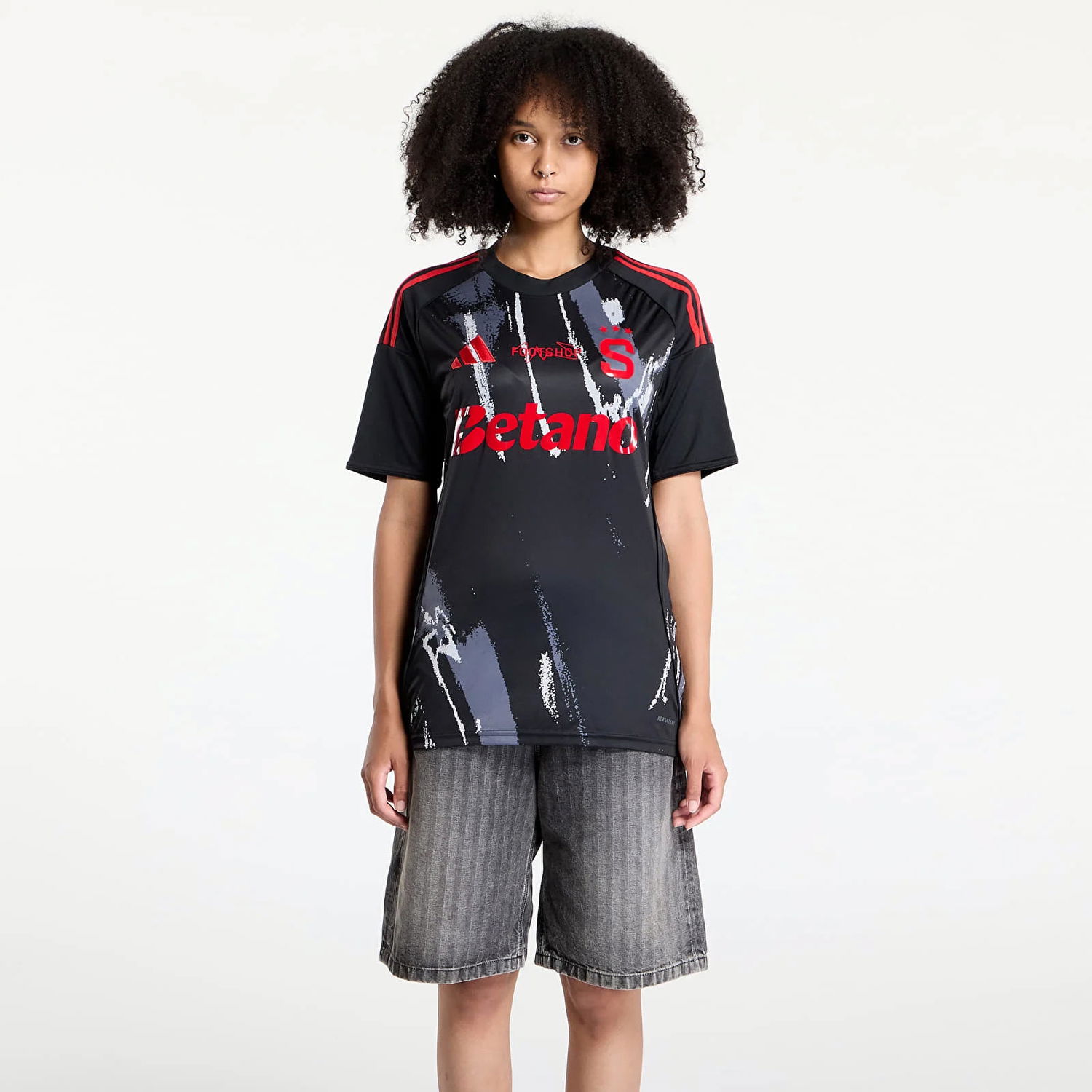 Dres adidas Performance adidas x Footshop x Sparta Jersey UNISEX Black/ Red Čierna | JD7389, 1