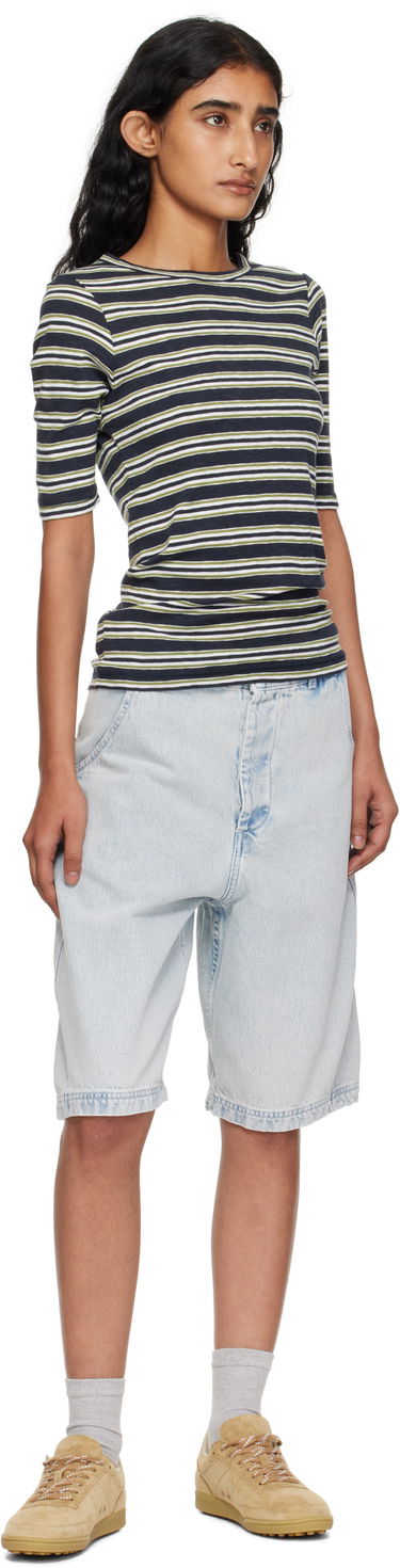 Tričko YMC YMC Striped Tee Navy | Q6YMK, 3