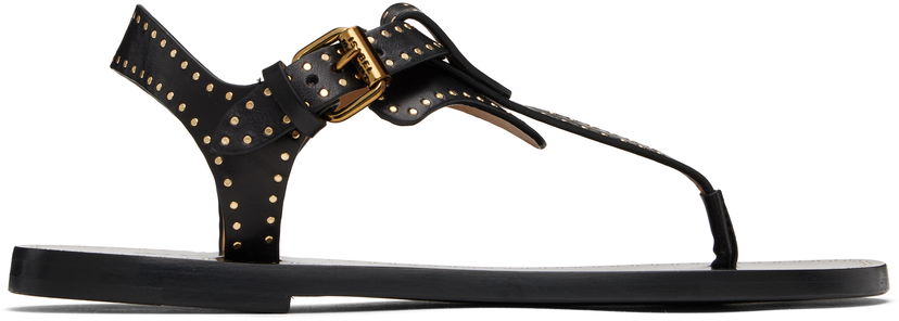 Doplnky ISABEL MARANT Isabel Marant Joony Studded Leather Thong Sandals Čierna | SD0217FA-C1B05S