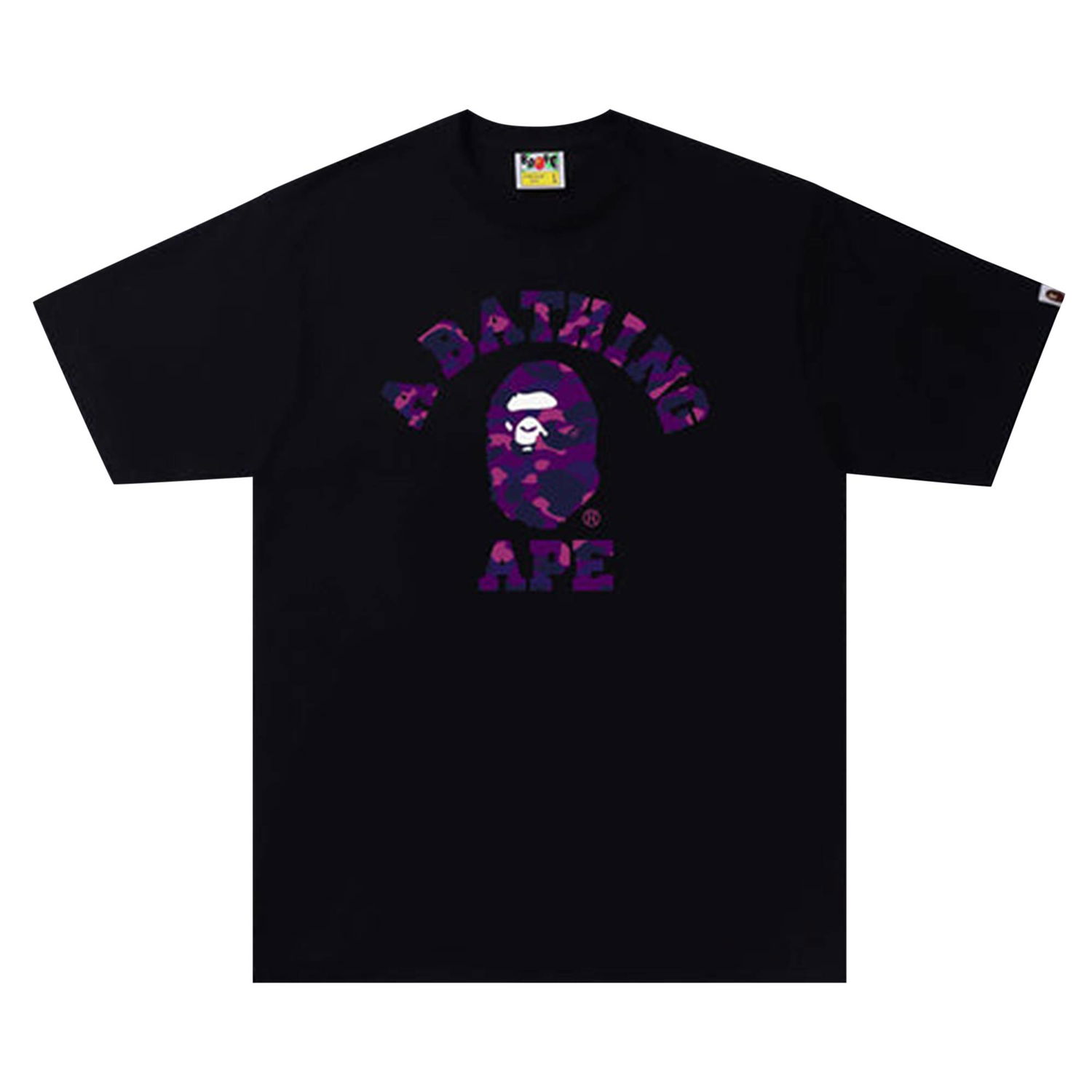 Tričko BAPE Color Camo College Tee Čierna | 1I30 110 012 BLACK PURPLE, 1