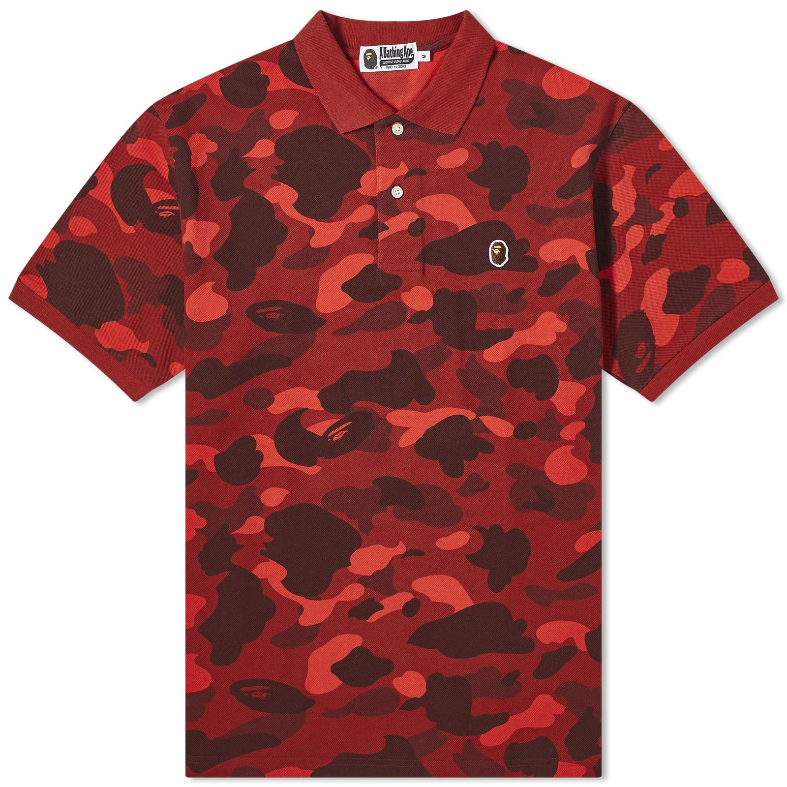 Color Camo Ape Head One Point Polo