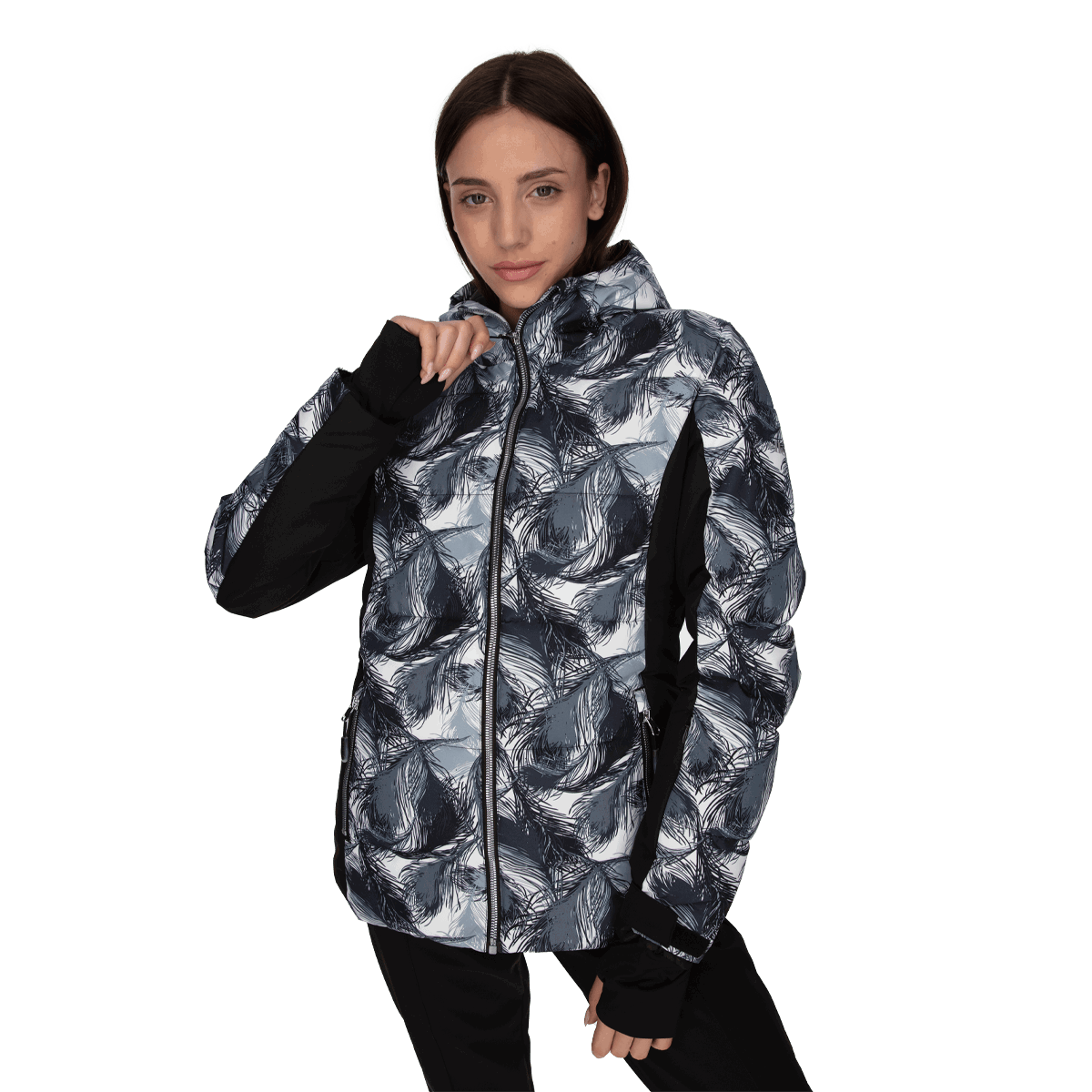 Prešívaná bunda Ellesse LORA Patterned Padded Hooded Ski Jacket Rôznofarebný | ELA223F508-01, 0