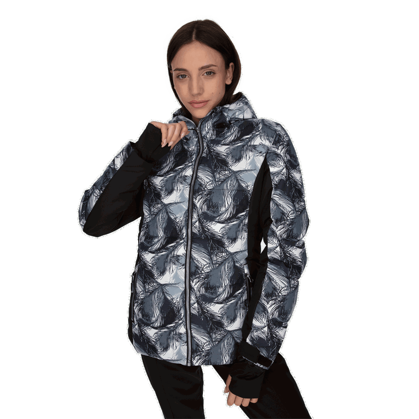 Prešívaná bunda Ellesse LORA Patterned Padded Hooded Ski Jacket Rôznofarebný | ELA223F508-01