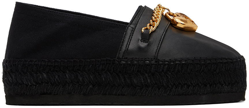 Doplnky Moschino Moschino Chains & Hearts Espadrilles Čierna | MA10813G1I MF5 00A, 0
