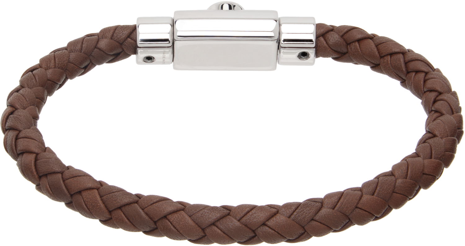 Náramok FERRAGAMO Leather Bracelet Hnedá | 703873, 1