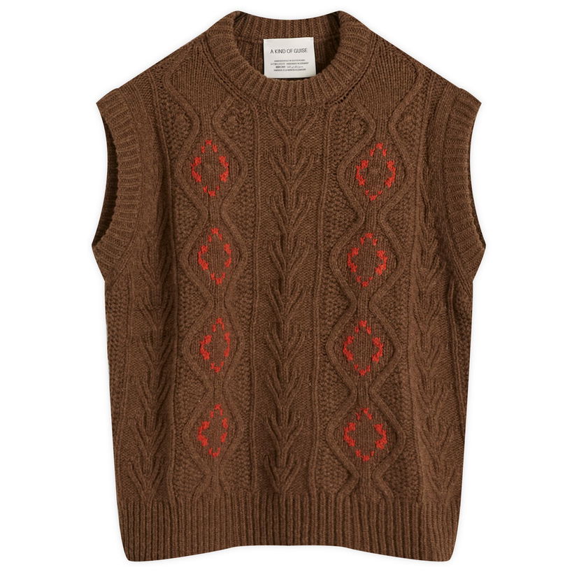 Vesta A Kind of Guise Viscas Knit Vest Hnedá | 562-10501-688