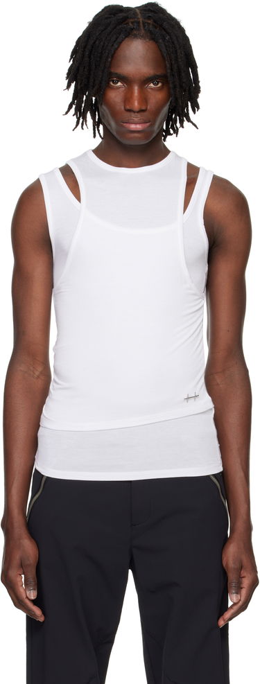 Tielko HELIOT EMIL Heliot Emil Eudaimonia Layered Tank Top Biela | PRESS25_M_09_130_WHT02, 0