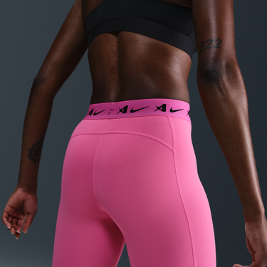 Legíny Nike A'ja Wilson A'symmetric Mid-Rise Single-Leg Basketball Leggings Ružová | HQ6455-684, 2