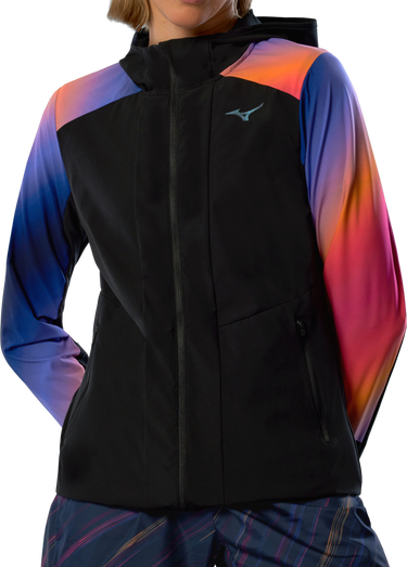 Bunda Mizuno Mizuno Active Alpha Hanabi Hooded Jacket Čierna | j2gec702-97, 0