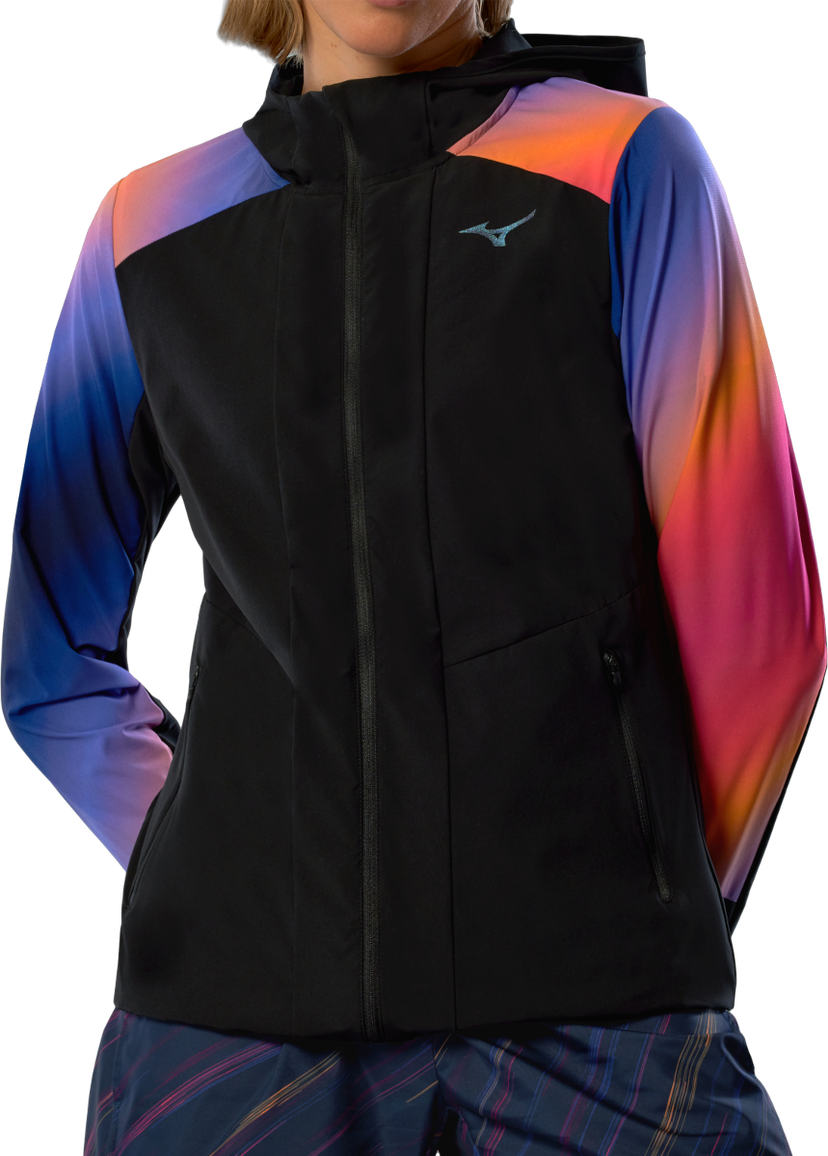 Bunda Mizuno Mizuno Active Alpha Hanabi Hooded Jacket Čierna | j2gec702-97