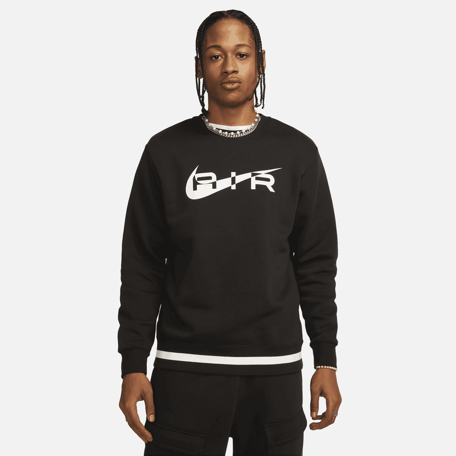 Mikina Nike Air Crew Čierna | FN7692-010, 0